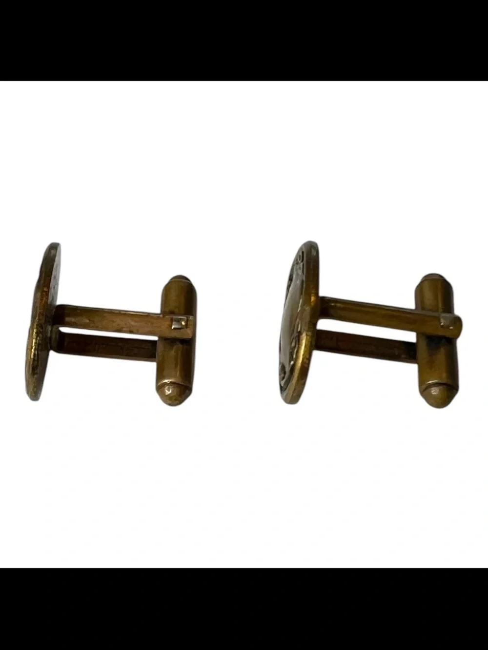 Shields 50s Vintage Fifth Avenue Gold Tone Cuff Links